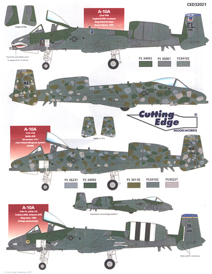 A10 Thunderbolt Ii Decal Review By Rodger Kelly Cutting Edge 132